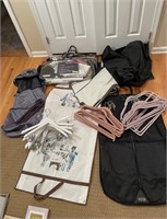 GARMENT BAGS AND HANGERS