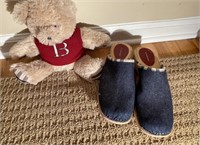 BURBERRY WOMENS SIZE 40 CLOGS AND TEDDY BEAR