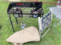 Camp Chef Stove w/ Cover & Chair