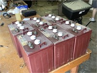 Six golf cart batteries
