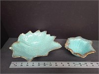 Deserted Lot -  Pair Of Leaf motif Bowls