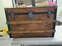 Totally Redone Wonderful Old Trunk With Key