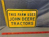 Metal John Deere Sign