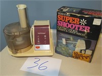 FOOD PROCESSOR AND SUPER SHOOTER