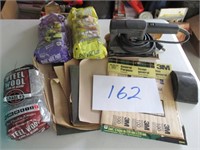 ELECTRIC PAD SANDER AND ABRASIVES LOT