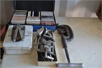 pipe cutterc, 1st Aid-kit, allan wrench, cassettes
