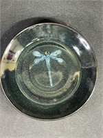 Hogan Pottery Plate W/ Dragonfly