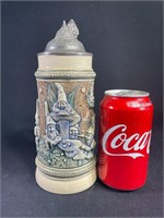 Antique Pottery Beer Stein