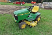 JOHN DEERE GT275 WITH 48" RIDING MOWER HAS AG