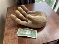 WOOD CARVED HAND