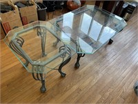 HEAVY IRON CLAW FOOT TABLES