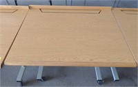 Wooden school desk 3'x30"