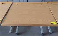 Wooden school desk 3'x30"