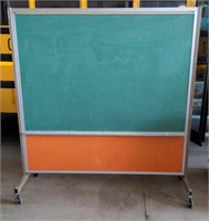 Chalk board on wheels