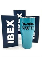 (4) Blue powder coated 30 oz. tumblers w/NWTF logo