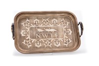 Rectangle Wood Tray w/NWTF Logo