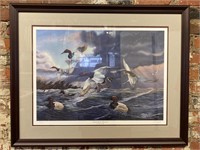 Canvasback Memories by Terry Doughty framed