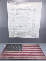 History Of Moyie Steamer & U.S. Flag Decor