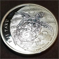 2013 FIJI - .999 Silver 1 OZT. TAKU TURTLE - RARE!