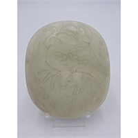 A Fine Chinese Carved Jade Plaque