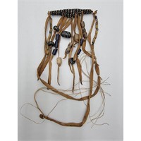 Antique Native American Necklace Or Chest Decorat