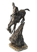 Remington bronze statue "Mountain Man"