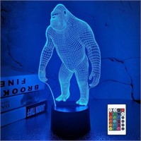 Gorilla 3D Night Light, FULLOSUN Monkey LED Illuss