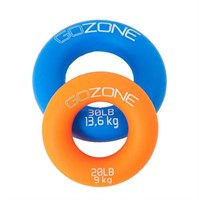 GoZone 2 Pack Hand Strength Rings, Silicone, Multo