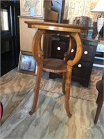 Vintage Round Oak Occasional Table
