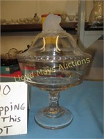 Glass Compote - Lion's Head Lid