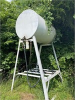 Elevated diesel fuel tank