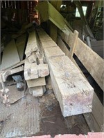 Vintage wood barn timbers