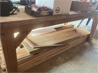 Wooden work bench