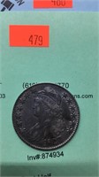 1827 Bust Half