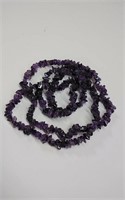 Amethyst beaded necklace