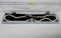 Swarovski Crystal + Pearl Necklace