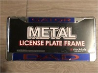 Florida Gators license plate frame large "Dad"