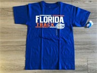 Florida Gators white logo "Track" t-shirt sz MED