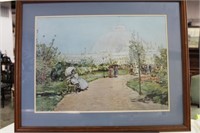 Beautiful Dome Building in Park Setting Framed