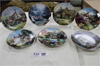 Collection of 7 Hamilton Cottage Wall Plates