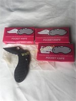 Pocket Knives lot of 4 Folding Lock Back Knife
