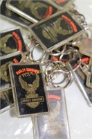 Harley Davidson Key Chains Lot of 15