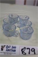 Carnival Glass Miniature Cups Sets of 6