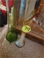 2 15" SWUNG VASES