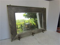 Vintage Mirror w/Hooks