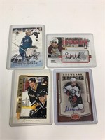 Autographed hockey cards