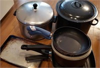 Stock pots, griddle, fry pans & more