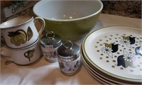 Royal Worcester Jars, Pyrex bowl & DENBY dishes