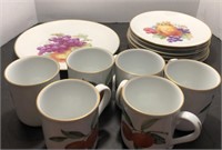 Royal Worcester Evesham classic Coffee set of 6.