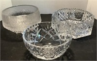 Ceskci Crystal Bowl and other Glass Bowls